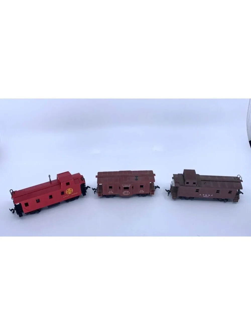 Lot 3 HO Scale Caboose Athearn Bachmann Marx Santa Fe ATSF NYC Vintage